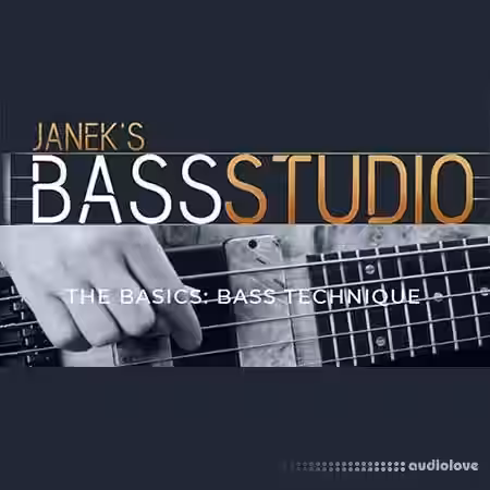 Janek Gwizdala's Bass Studio THE BASICS BASS TECHNIQUE [TUTORiAL] - Sample Pack Artwork