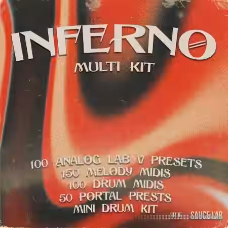 JB Sauced Up Inferno Multi Kit [WAV, MiDi, Synth Presets] - Sample Pack Artwork