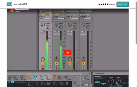 JDevices wavetableLFO Max 4 Live AMXD - Sample Pack Artwork