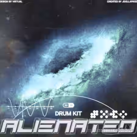 JDOLLAPROD ALIENATED Drumkit [WAV, MiDi, Synth Presets, DAW Templates] - Sample Pack Artwork