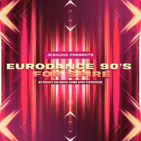 JKSOUND Eurodance 90S For Spire [Synth Presets] - Sample Pack Artwork