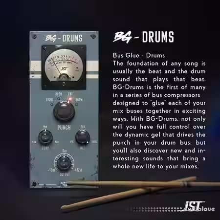 JST BG Drums Special Edition v1.0.1 [WiN, MacOSX] - Sample Pack Artwork