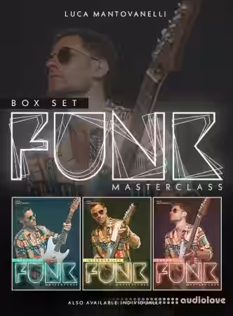 JTC Guitar Luca Mantovanelli Funk Masterclass: Box Set [TUTORiAL] - Sample Pack Artwork