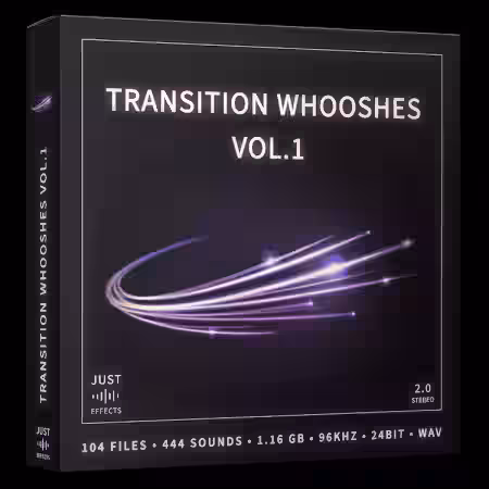 Just Sound Effects Transition Whooshes Vol.1 [WAV] - Sample Pack Artwork