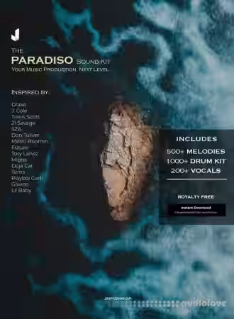 JX Studios PARADISO Sound Kit [WAV, MiDi, Synth Presets] - Sample Pack Artwork