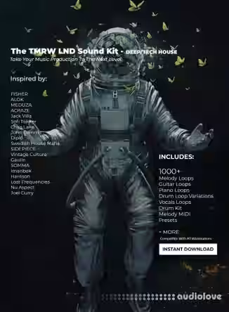 JX Studios TMRW Lnd Deep And Tech House Sound Kit [WAV, MiDi, Synth Presets]