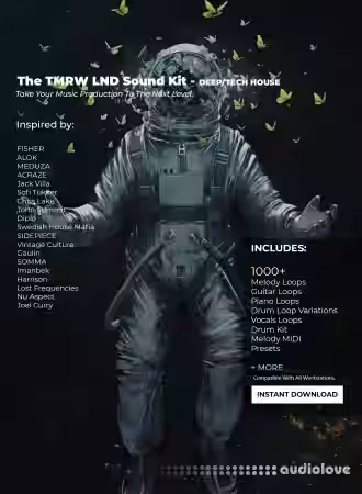 JX Studios TMRW Lnd Deep And Tech House Sound Kit [WAV, MiDi, Synth Presets] - Sample Pack Artwork