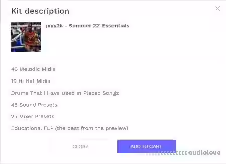 jxyy2k Summer 22' Essentials [WAV, MiDi, Synth Presets, DAW Templates] - Sample Pack Artwork