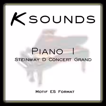 K-Sounds Piano 1 (Steinway D) [Yamaha MOTIF ES] - Sample Pack Artwork