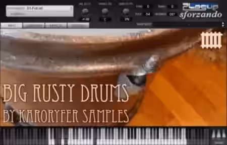 Karoryfer Samples Big Rusty Drums v1.100 [Sforzando] - Sample Pack Artwork