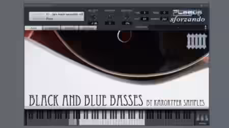 Karoryfer Samples Black And Blue Basses v1.001 [Sforzando] - Sample Pack Artwork