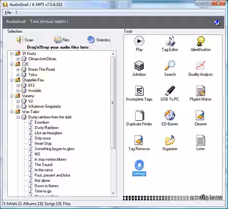 KC Softwares AudioGrail v7.11.2.216 Portable [WiN] - Sample Pack Artwork