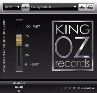 King OZ DSPplug ZDF de-plosive v1.2 RETAiL [WiN]