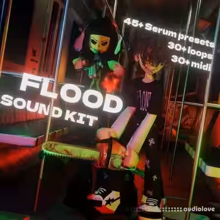 kinsage + @squirlbeats FLOOD Sound Kit [WAV, MiDi, Synth Presets] - Sample Pack Artwork