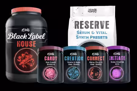 Kling Music Black Label House Production Stack [WAV, MiDi, Synth Presets, DAW Templates] - Sample Pack Artwork