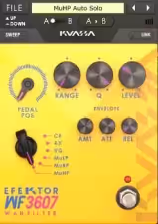 Kuassa Efektor WF3607 Wah Filter v1.2.1 [WiN, MacOSX] - Sample Pack Artwork