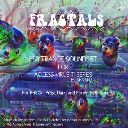 Kulshan Studios Fractals Psytrance Soundset for Access Virus TI Series [Synth Presets] - Sample Pack Artwork