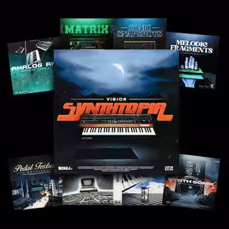 KXVI Synthtopia [WAV, MiDi, Synth Presets] - Sample Pack Artwork