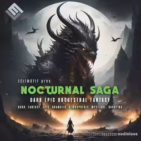 Leitmotif Nocturnal Saga: Dark Epic Orchestral Fantasy [WAV] - Sample Pack Artwork