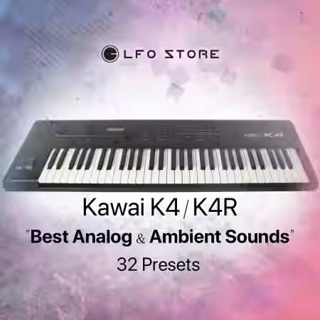 LFO Store Kawai K4/K4R Best Analog and Ambient Sounds [Synth Presets] - Sample Pack Artwork