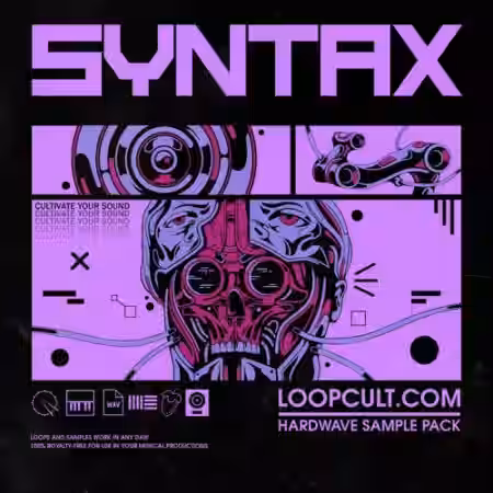 Loop Cult Syntax Hardwave Sample Pack [WAV, MiDi] - Sample Pack Artwork
