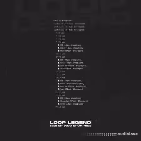 Loop Legend Midi Kit (400 Drum Midi) [Synth Presets] - Sample Pack Artwork