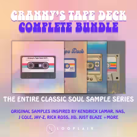 Looplair Granny's Tape Deck Complete Bundle Compositions and Stems [WAV] - Sample Pack Artwork