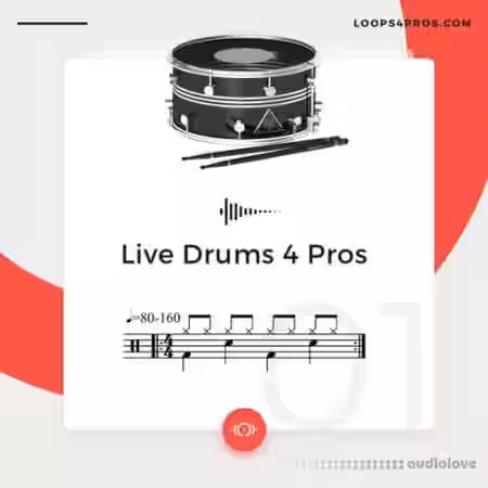 Loops 4 Pros Live Drums 4 Pros [WAV] - Sample Pack Artwork