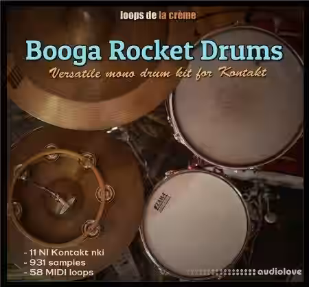Loops De La Creme Booga Rocket Drums [KONTAKT] - Sample Pack Artwork