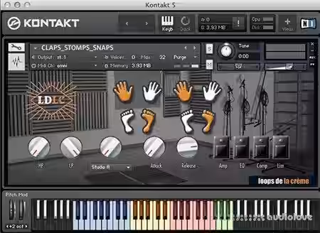 Loops De La Creme Claps Stomps Snares [KONTAKT] - Sample Pack Artwork