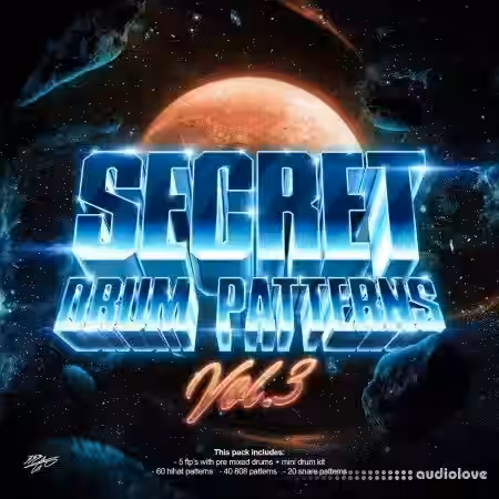 Loushi Secret Drum Patterns V3 [MiDi, DAW Templates] - Sample Pack Artwork