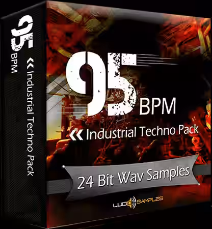 Lucid Samples 95 BPM Industrial Techno Pack [WAV] - Sample Pack Artwork