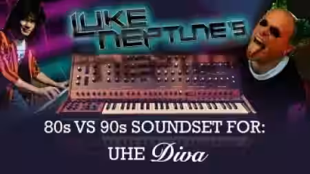 Luke Neptune 80s vs 90s for u-he Diva [Synth Presets] - Sample Pack Artwork