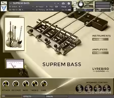 Lyrebird Sounds Suprem Bass [KONTAKT] - Sample Pack Artwork