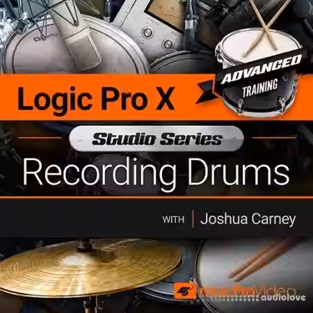 MacProVideo Logic Pro X 503 Recording Drums [TUTORiAL] - Sample Pack Artwork