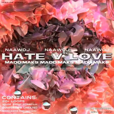 Madd Maks + Naawoj - Hate v. LUV [LoopKit] [WAV] - Sample Pack Artwork