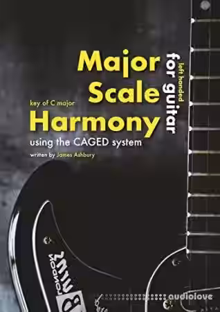 Major Scale Harmony: Using the CAGED system For Guitar (LEFT HANDED): Key of C major - Sample Pack Artwork