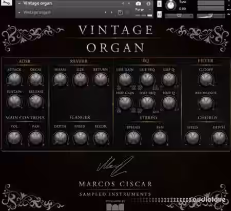 Marcos Ciscar Vintage Organ [KONTAKT] - Sample Pack Artwork