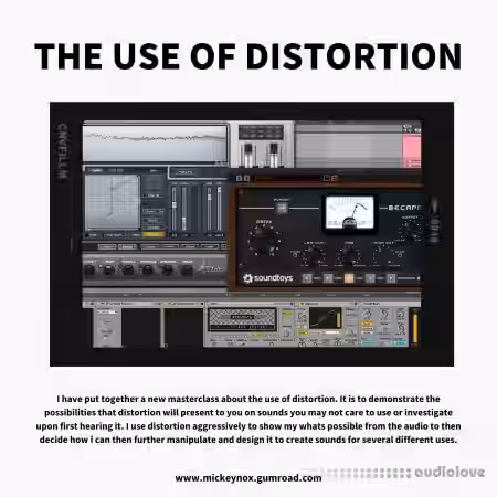 Mickey Nox The Use Of Distortion [Sound Designing Masterclass] [TUTORiAL] - Sample Pack Artwork