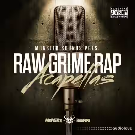 Monster Sounds Raw Grime Rap Acapellas [MULTiFORMAT] - Sample Pack Artwork