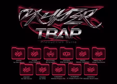 Moonboy Hyper Trap Production Suite [WAV, MiDi, Synth Presets, DAW Templates] - Sample Pack Artwork
