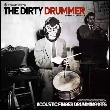 MPC Samples Dirty Drummer Complete (Acoustic Finger Drumming Kits) [MPC] - Sample Pack Artwork