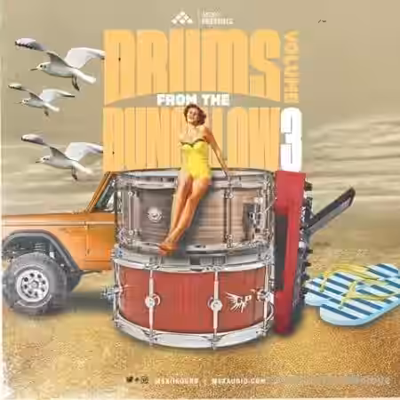 MSXII Sound Design Drums From The Bungalow Vol.3 [WAV] - Sample Pack Artwork