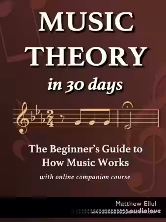 Music Theory in 30 Days: The Beginner's Guide to How Music Works - With Online Companion Course - Sample Pack Artwork