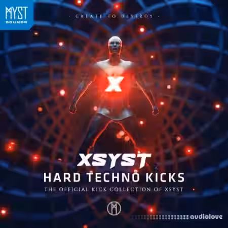 MYST Sounds XSYST Hard Techno Kicks [WAV, Synth Presets, DAW Templates] - Sample Pack Artwork