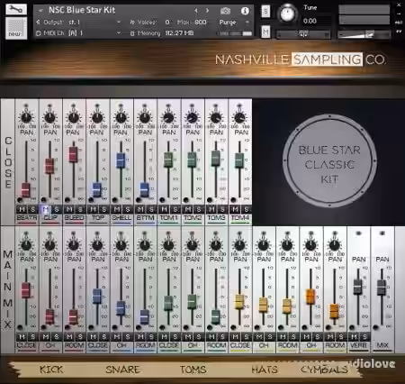 Nashville Sampling Co Blue Star Kit [KONTAKT] - Sample Pack Artwork