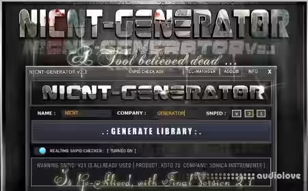 Native Instruments Nicnt-Generator v2.1 [WiN] - Sample Pack Artwork