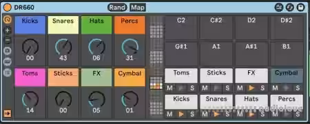 Ned Rush Boss DR660 Drum Rack [Synth Presets, DAW Templates] - Sample Pack Artwork