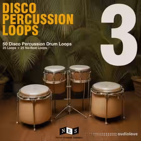 Never Enough Samples Disco Percussion Drum Loops Vol.3 [WAV] - Sample Pack Artwork