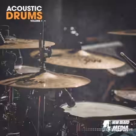 New Beard Media Acoustic Drums Vol.1 [WAV] - Sample Pack Artwork